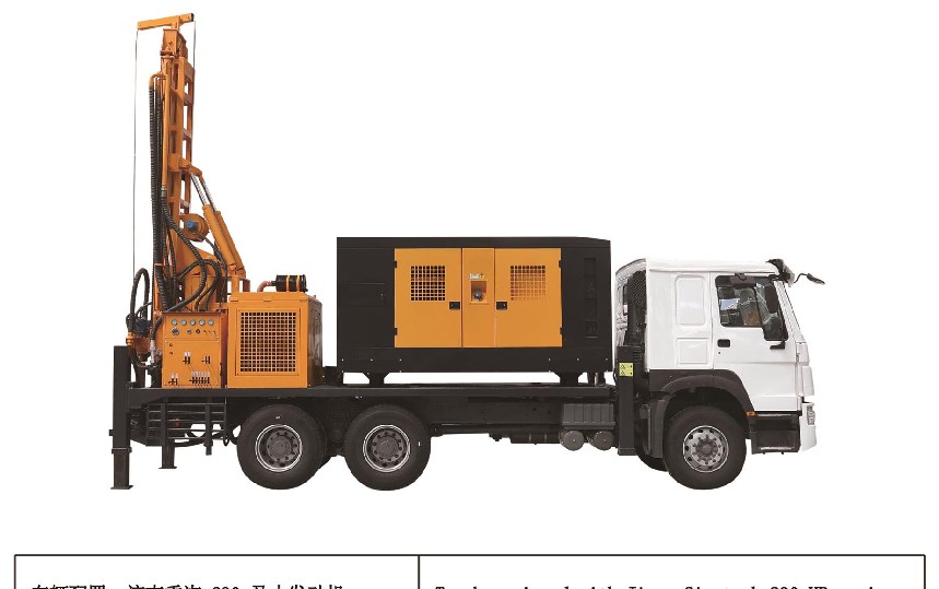 Rig Pengeboran Sumur Air Terpasang Truk Qianchuan