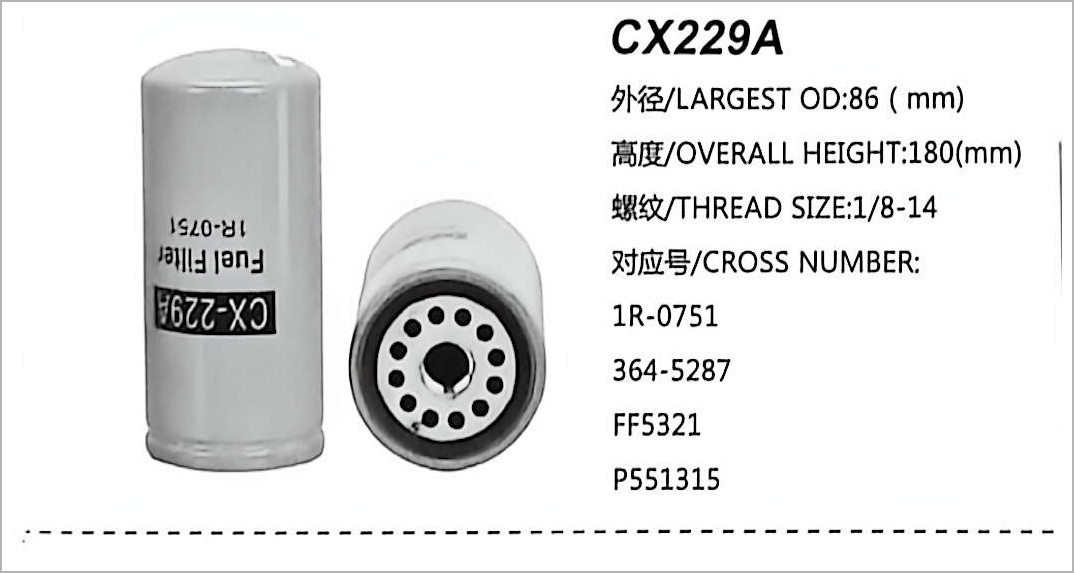 Filter Bahan Bakar Diesel CX229A