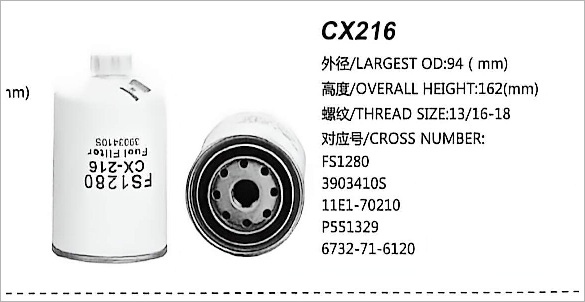 Filter Bahan Bakar Diesel CX216