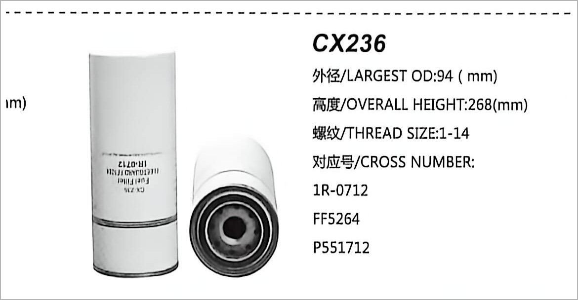 Diesel Fuel Filter CX236