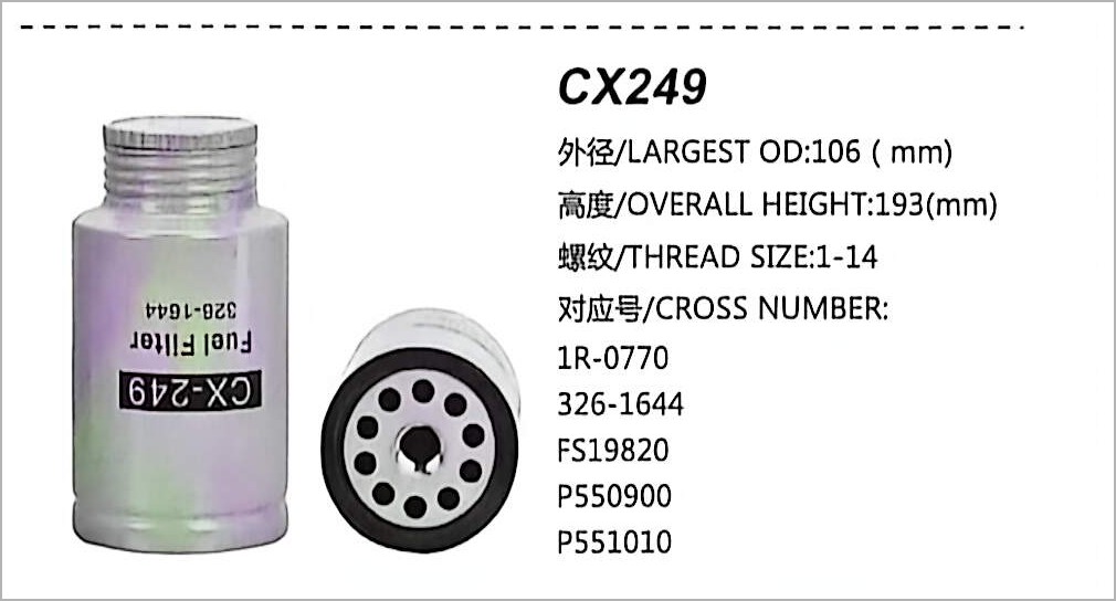 Filtro de Combustível Diesel CX249