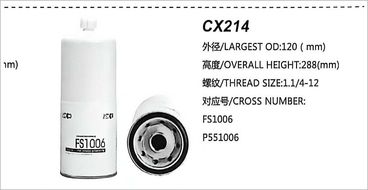 Filtro de Combustível Diesel CX214