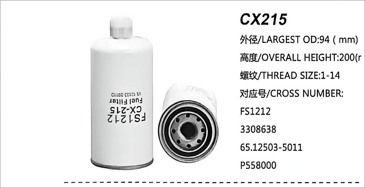 Filtro de Combustível Diesel CX215