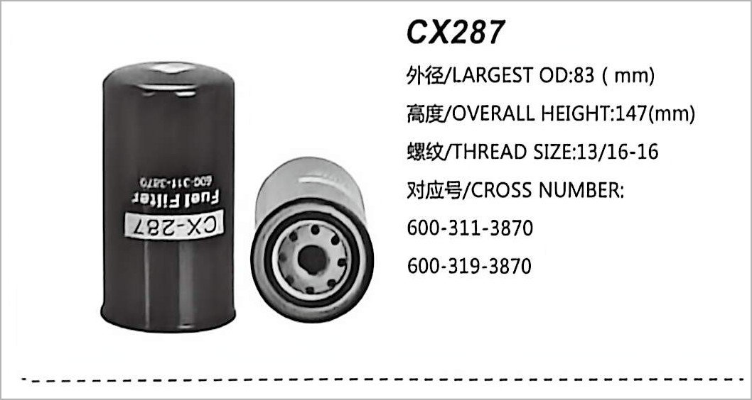 Diesel Fuel Filter CX287