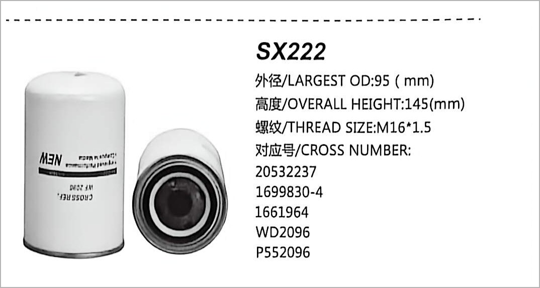 Filtro de Combustível Diesel SX222